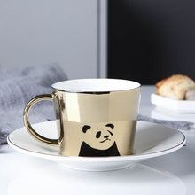 Load image into Gallery viewer, Reflection coffee cup with plate cool cups and mugs creative mark drinkware
