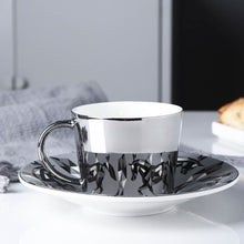 Load image into Gallery viewer, Reflection coffee cup with plate cool cups and mugs creative mark drinkware
